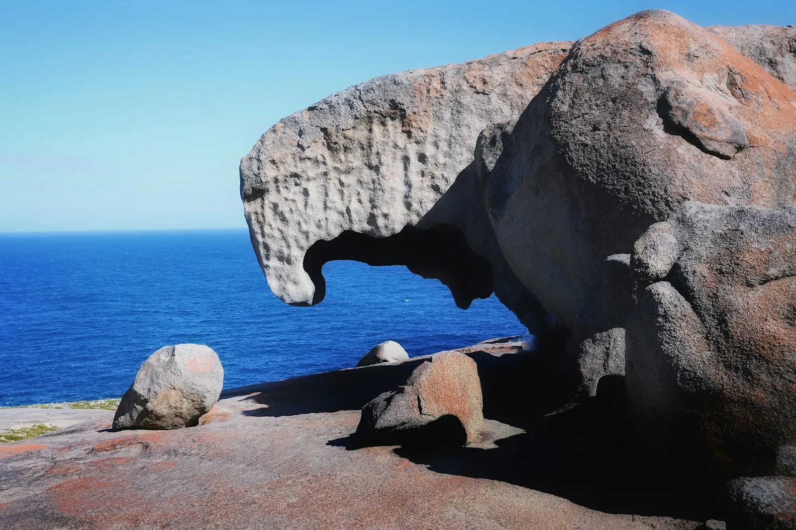 Remarkable Rocks weathered granite boulders in Flinders Chase National Park, Kangaroo Island