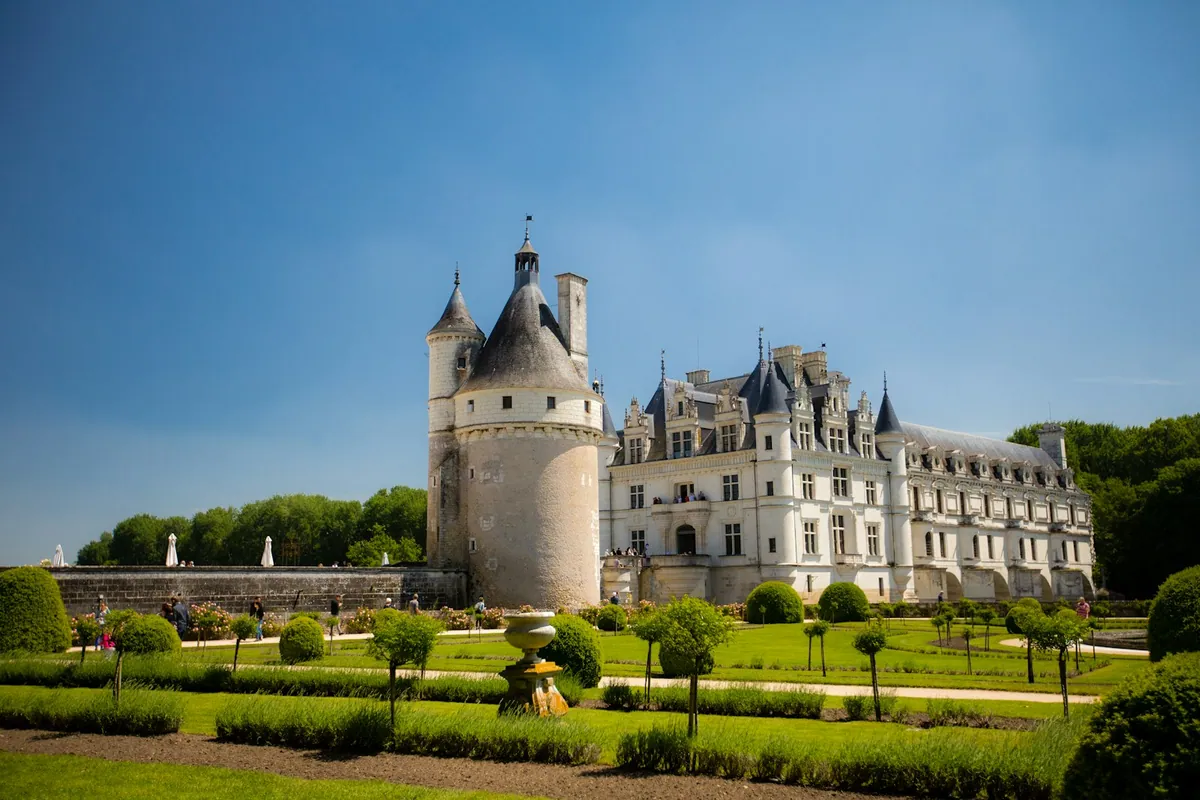 Chateau de Chenonceau seen from the Medici garden