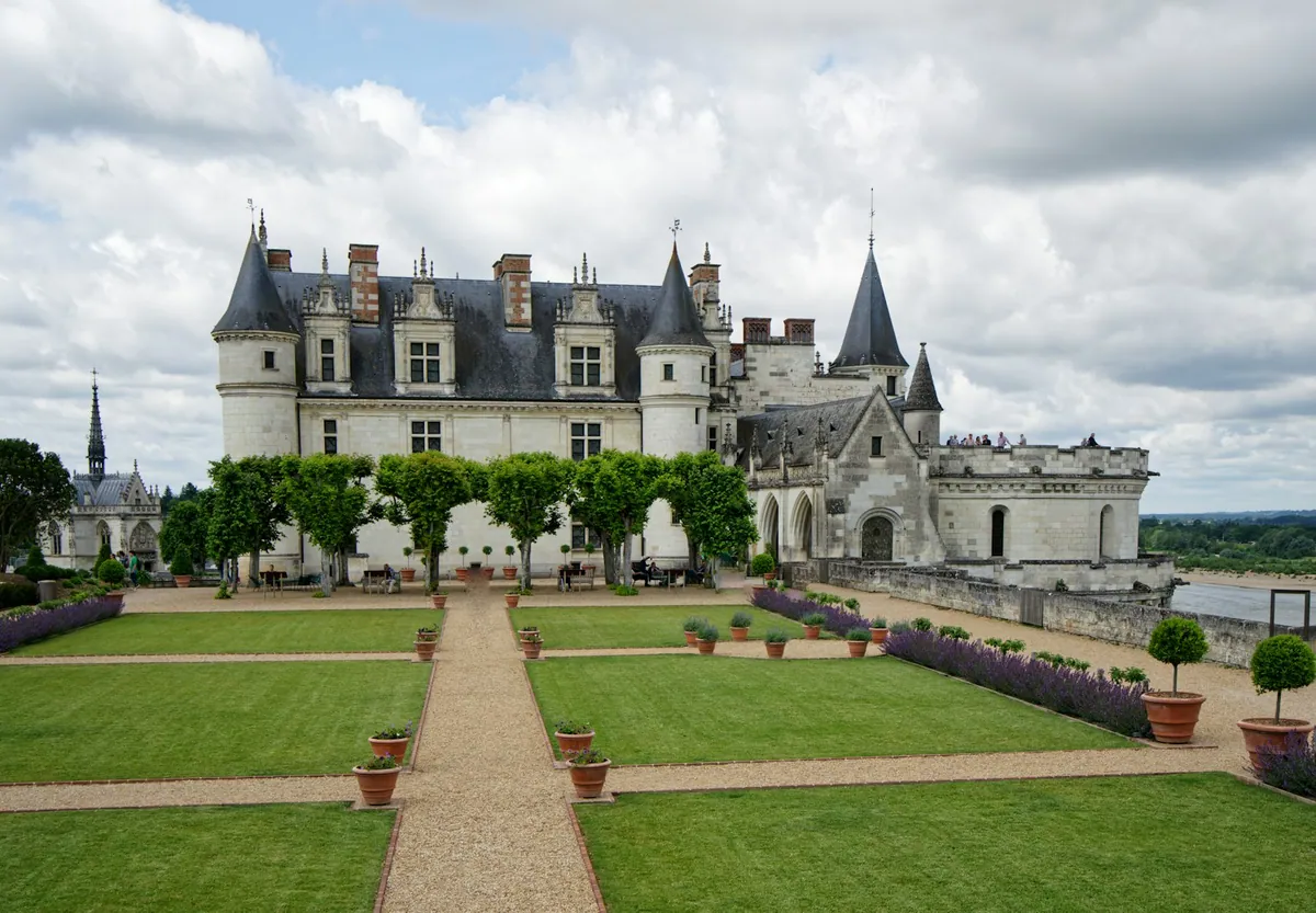 Chateau Royal d Amboise above the Loire river, Amboise