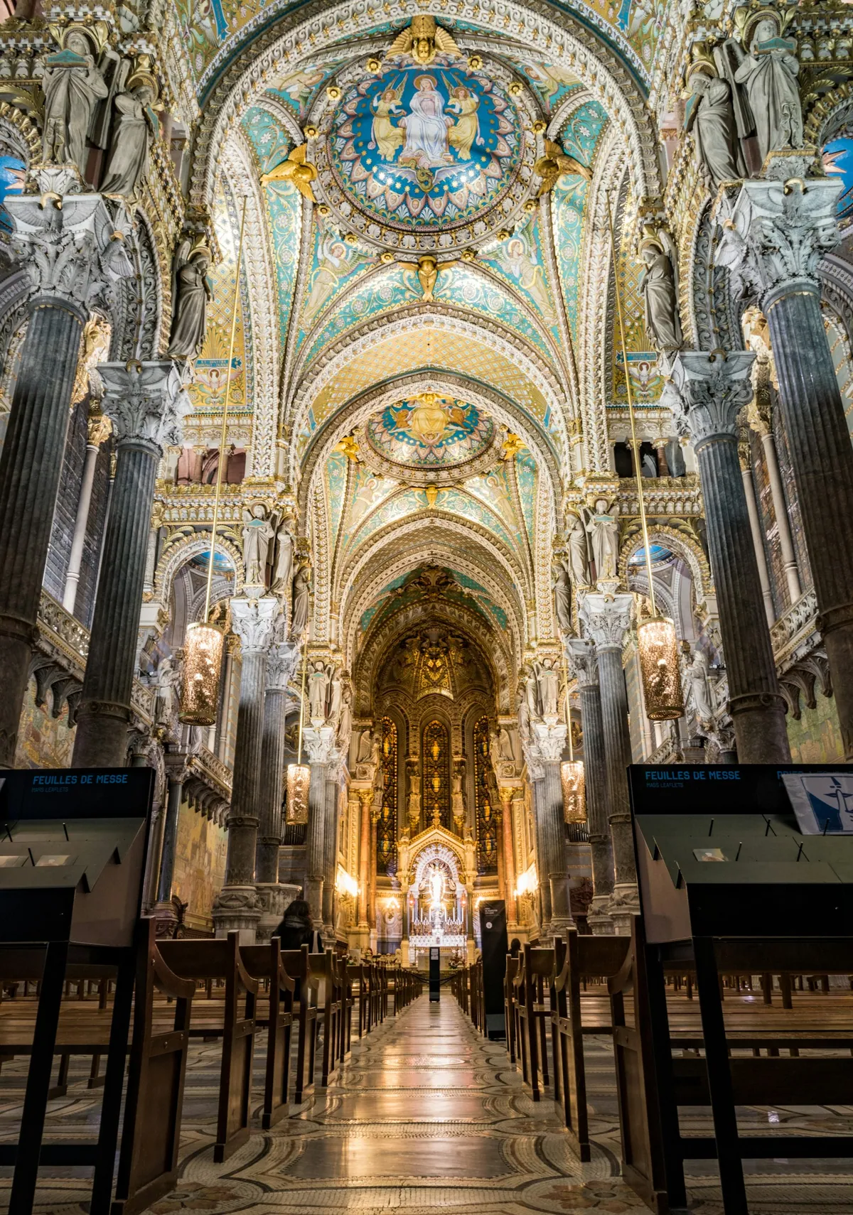 Interior of Basilique Notre-Dame de Fourvière, Lyon