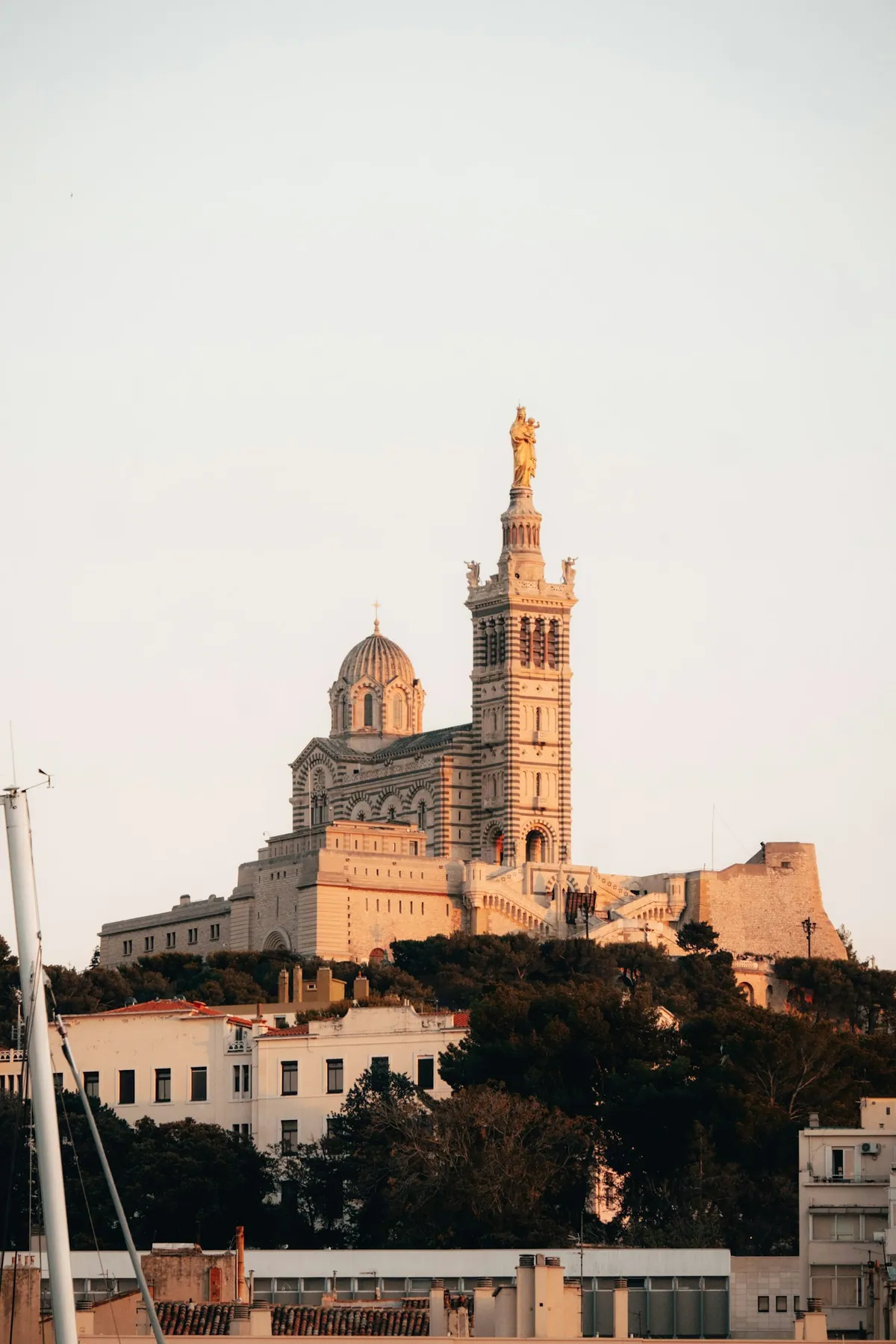 Basilique Notre-Dame de la Garde crowning the hill above Marseille