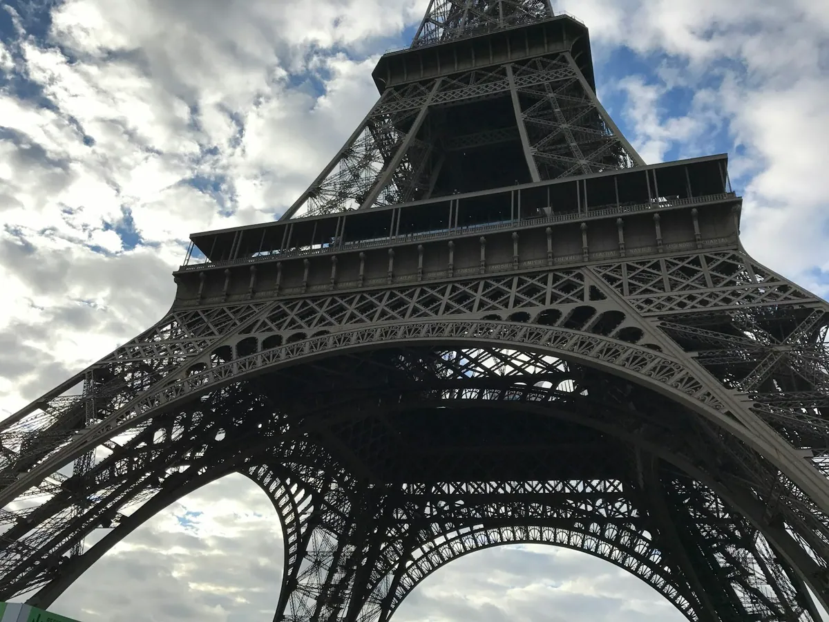 Eiffel Tower from a Faubourg Saint-Germain street, Paris