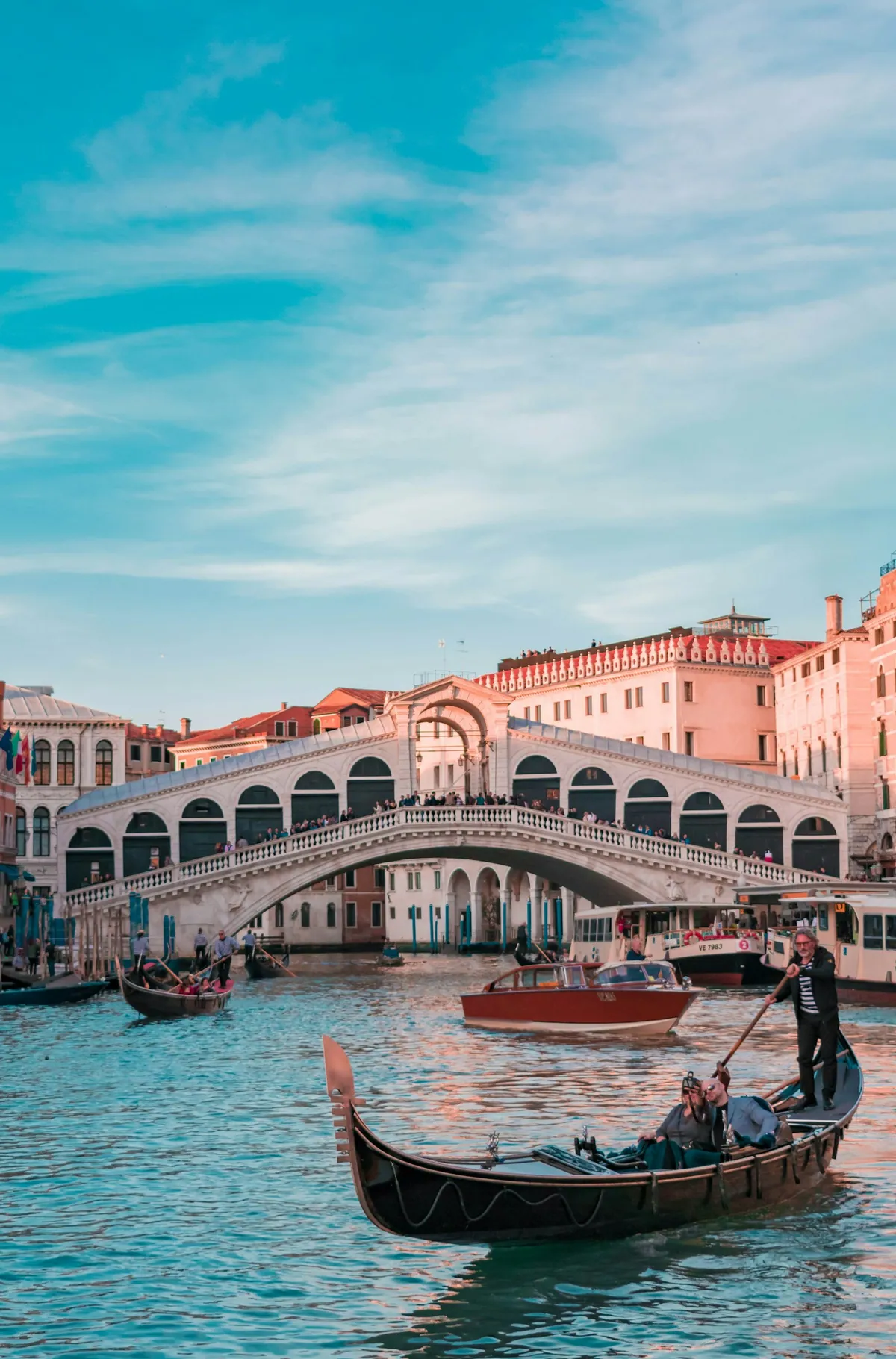 Rialto Bridge over the Grand Canal in Venice
