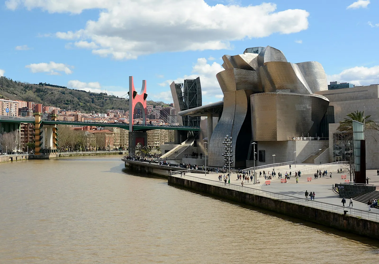 Guggenheim Museum Bilbao on the Nervion river