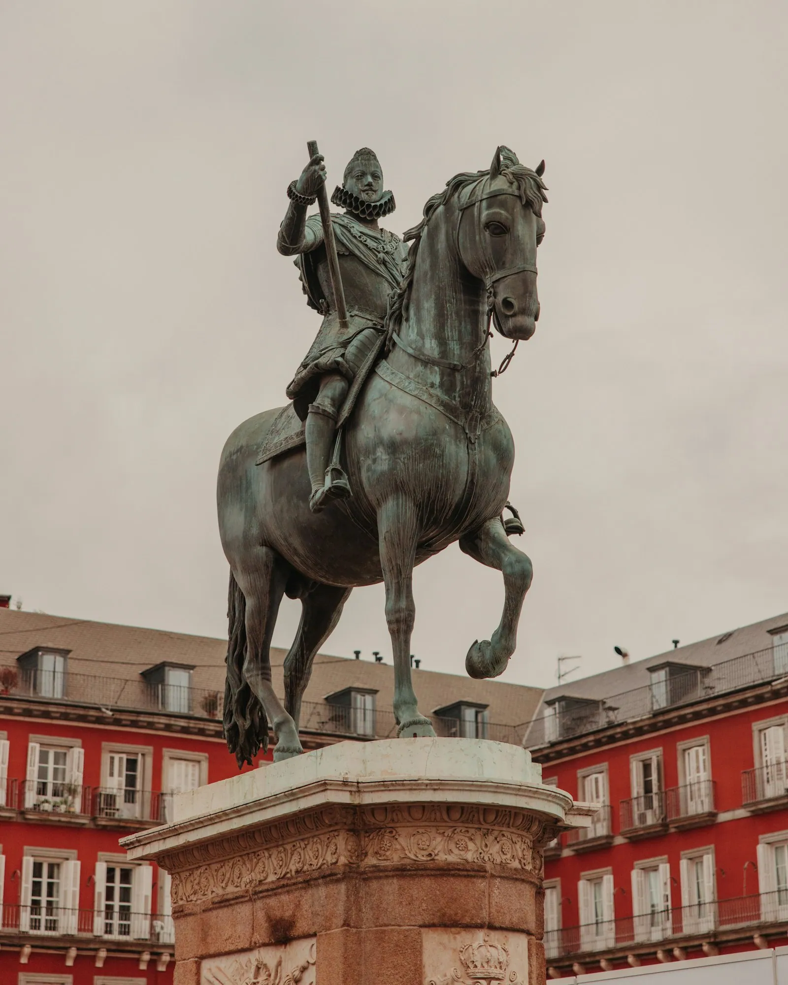 Equestrian statue of King Philip III in Plaza Mayor, Madrid